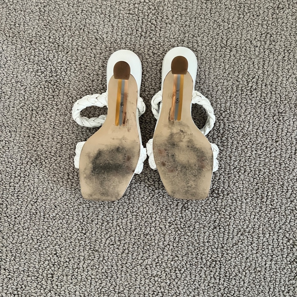 Sam Edelman white quilted heels - Picture 5 of 5